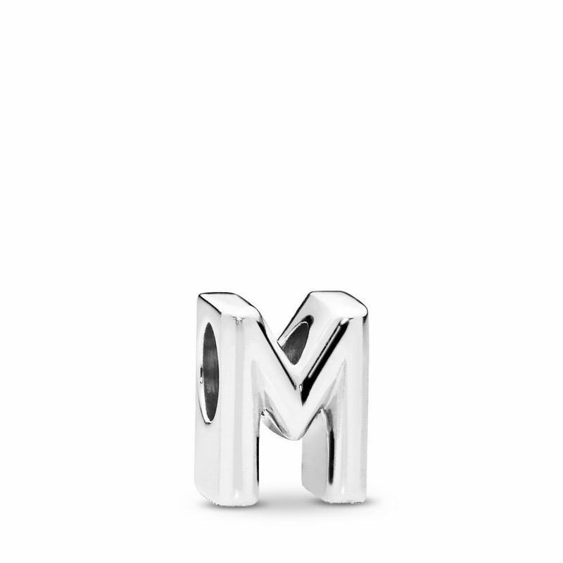 Pandora Letter M Charm - Sterling Silver - Canada | AO5664GA